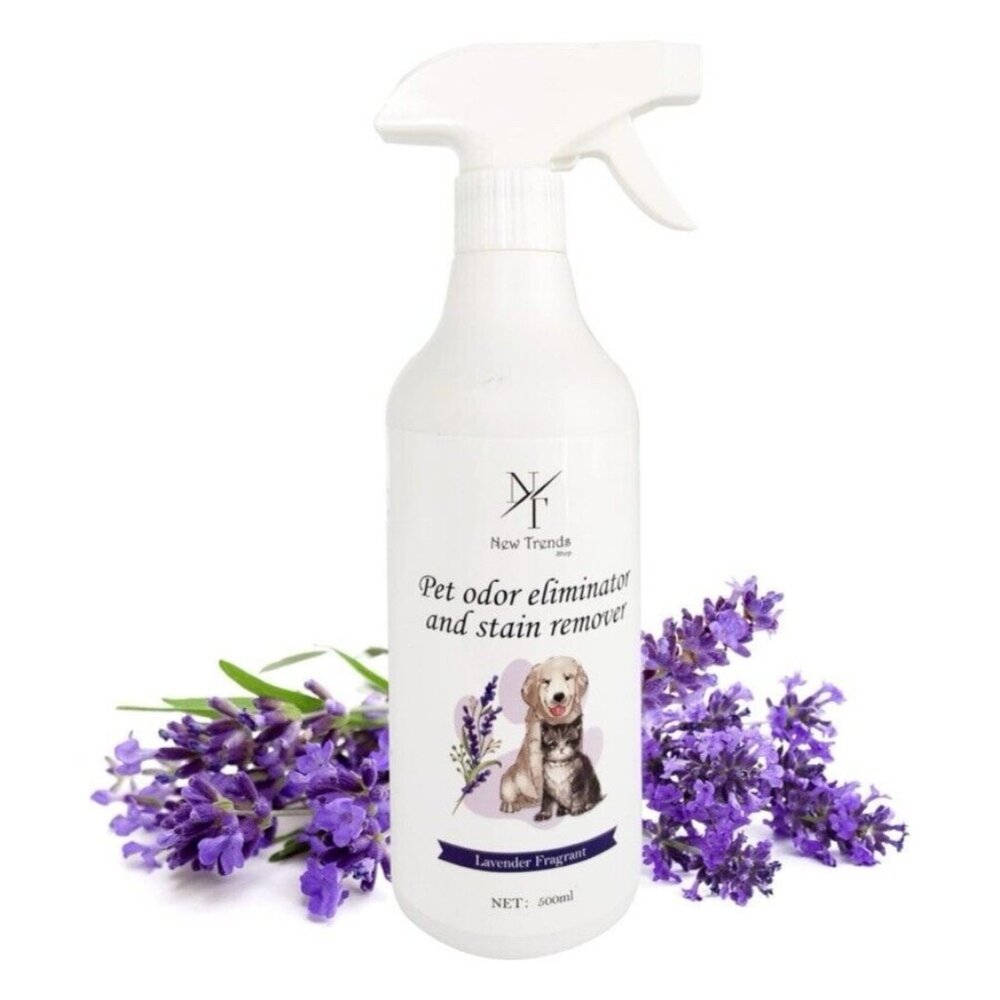 Pet Odour Eliminator  & Stain Remover - Lavender Fragrance 500ml - Cats & Dogs